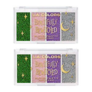 L.a. COLORS Beautifully Bewitched 4-Color Glitter Palette Fairy Kissed 2 Pack